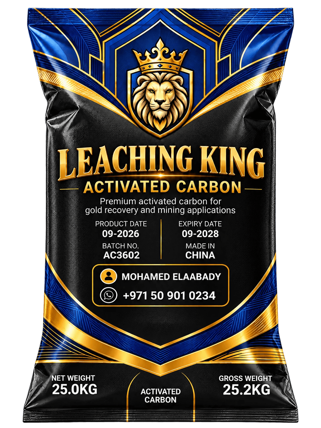 عبوة LEACHING KING ACTIVATED CARBON